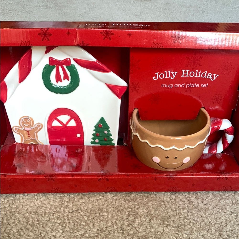 Jolly Holiday Mug & Plate Set